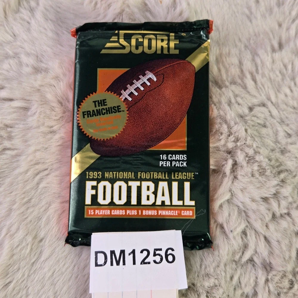 Lot of 6 1993 Score Football Sealed Wax Packs 16 Cards Each Franchise Inserts